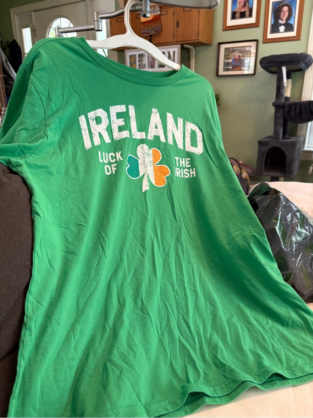 Fifth Sun Green Ireland Shamrock Graphic Tee